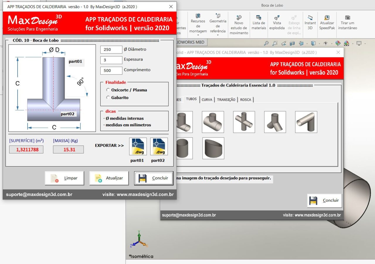 Aplicativo Escadas Industriais – MaxDesign3D