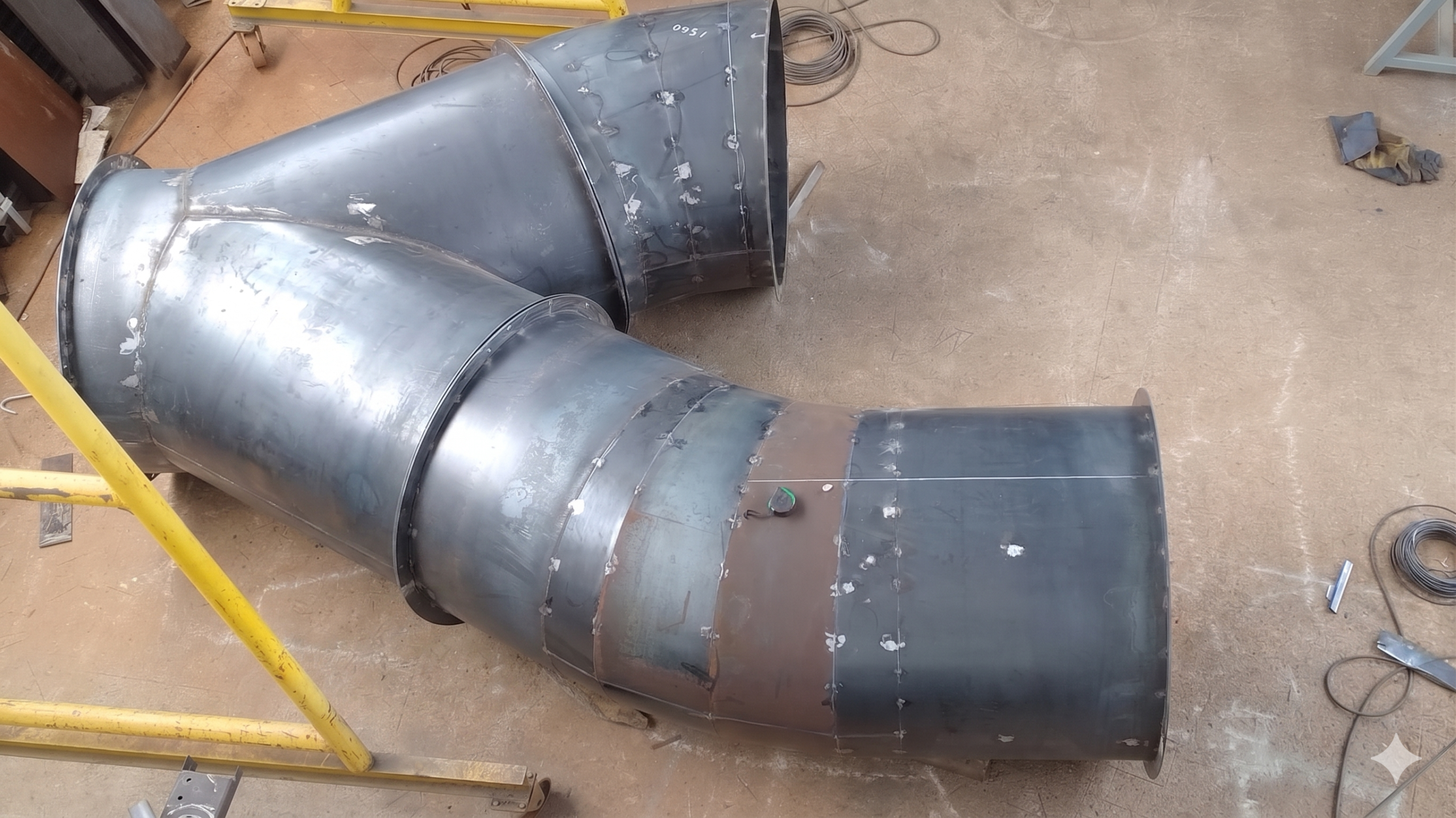 Traçado de caldeiraria gerado com CALDSolid