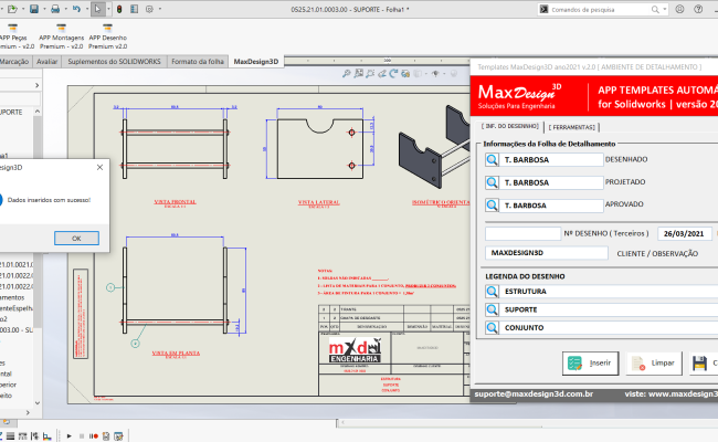 Aplicativo Escadas Industriais – MaxDesign3D