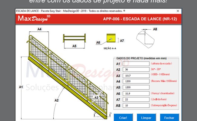 solidworks stairs escadas metálicas - lance e marinheiro api solidworks (2)