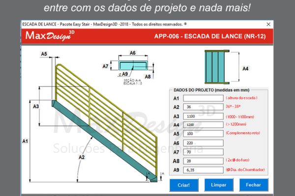 solidworks stairs escadas metálicas - lance e marinheiro api solidworks (3)