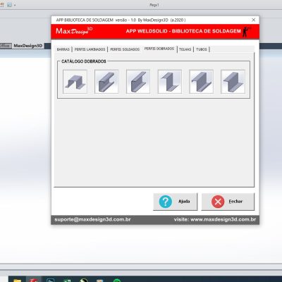 tela perfis dobrados