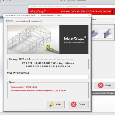 telas perfis laminados